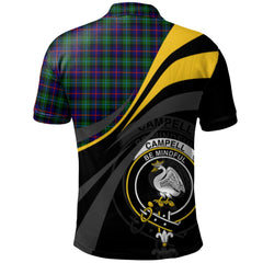 Campbell of Cawdor Modern Tartan Polo Shirt - Royal Coat Of Arms Style