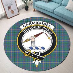 Carmichael Ancient Tartan Crest Round Rug