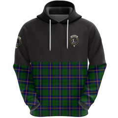 Carmichael Modern Clan Half Of Tartan Hoodie