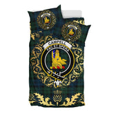Carter - Campbell of Possil Tartan Crest Bedding Set - Golden Thistle Style