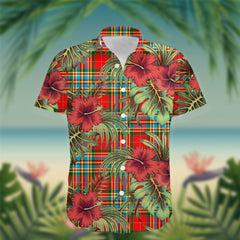 Chattan Tartan Hawaiian Shirt Hibiscus, Coconut, Parrot, Pineapple - Tropical Garden Shirt