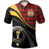 Chisholm Modern Tartan Polo Shirt - Royal Coat Of Arms Style