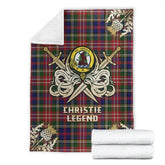 Christie Tartan Gold Courage Symbol Blanket