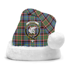 Norvel (or Norvill) Tartan Crest Christmas Hat