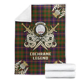 Cochrane Modern Tartan Gold Courage Symbol Blanket