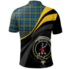 Colquhoun Ancient Tartan Polo Shirt - Royal Coat Of Arms Style