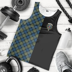 Colquhoun Ancient Tartan Crest Men's Tank Top - Cross Style