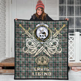 Craig Ancient Tartan Crest Legend Gold Royal Premium Quilt