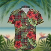 Crawford Tartan Hawaiian Shirt Hibiscus, Coconut, Parrot, Pineapple - Tropical Garden Shirt
