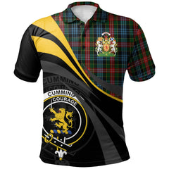 Cumming 02 Tartan Polo Shirt - Royal Coat Of Arms Style