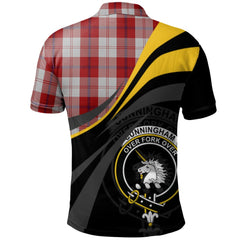 Cunningham Dress Tartan Polo Shirt - Royal Coat Of Arms Style