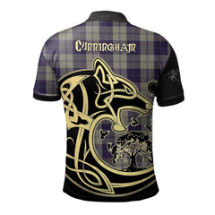 Cunningham Dress Blue Dancers Tartan Polo Shirt Viking Wolf