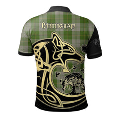 Cunningham Dress Green Dancers Tartan Polo Shirt Viking Wolf