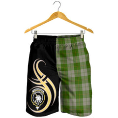 Cunningham Dress Green Dancers Tartan Crest Men's Short PM8