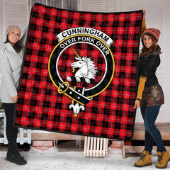 Cunningham Modern Tartan Crest Quilt