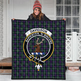 Davidson Double Tartan Crest Quilt