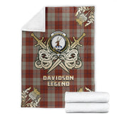 Davidson Dress Dancers Tartan Gold Courage Symbol Blanket