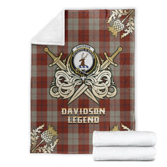 Davidson Dress Dancers Tartan Gold Courage Symbol Blanket