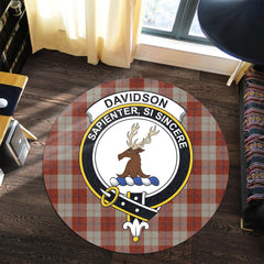 Davidson Dress Dancers Tartan Crest Round Rug