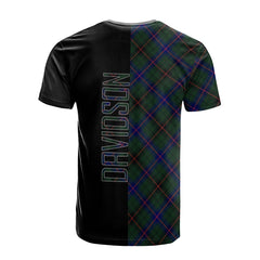Davidson Modern Tartan T-Shirt Half of Me - Cross Style