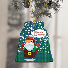 Douglas Ancient Tartan Christmas Ceramic Ornament - Santa Style