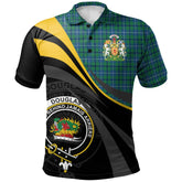 Douglas Ancient Tartan Polo Shirt - Royal Coat Of Arms Style