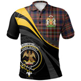 Drummond of Strathallen Tartan Polo Shirt - Royal Coat Of Arms Style