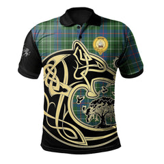 Duncan Ancient Tartan Polo Shirt Viking Wolf