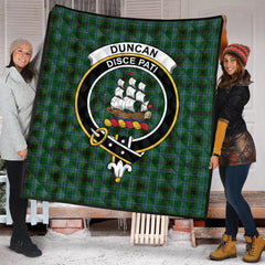 Duncan of Sketraw Tartan Crest Quilt