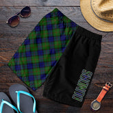Dundas Modern Tartan Crest Men's Short - Cross Style