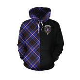 Dunlop Modern Tartan Hoodie Half of Me - Cross Style