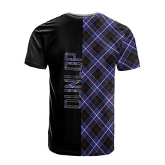 Dunlop Modern Tartan T-Shirt Half of Me - Cross Style