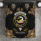 Edmonstone (of Duntreath) Crest Black Bedding Set