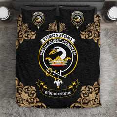 Edmonstone (of Duntreath) Crest Black Bedding Set