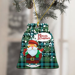 Ferguson Ancient Tartan Christmas Ceramic Ornament - Santa Style