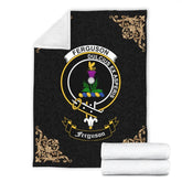 Ferguson Crest Tartan Premium Blanket Black
