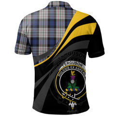 Ferguson Dress Tartan Polo Shirt - Royal Coat Of Arms Style