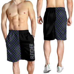 Fletcher Modern Tartan Crest Men's Short - Cross Style