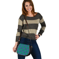 Flower Of Scotland Tartan Saddle Handbags