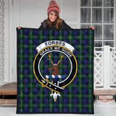 Forbes Tartan Crest Quilt