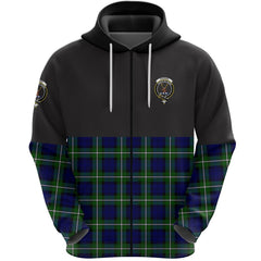 Forbes Modern Clan Half Of Tartan Zipper Hoodie