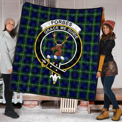 Forbes Modern Tartan Crest Quilt