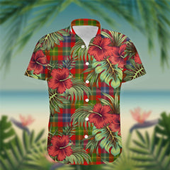Forrester Tartan Hawaiian Shirt Hibiscus, Coconut, Parrot, Pineapple - Tropical Garden Shirt