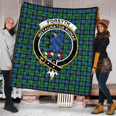 Forsyth Ancient Tartan Crest Quilt