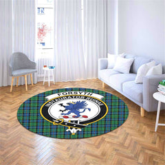 Forsyth Ancient Tartan Crest Round Rug