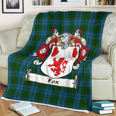 Fox Hunting Family Tartan Coat Of Arms Blankets