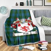 Fox Hunting Family Tartan Coat Of Arms Blankets