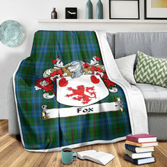 Fox Hunting Family Tartan Coat Of Arms Blankets