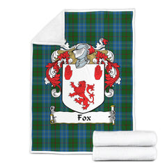 Fox Hunting Family Tartan Coat Of Arms Blankets