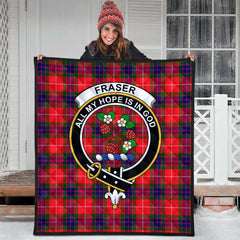 Fraser Modern Tartan Crest Quilt